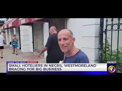 YouTube video thumbnail:  Small Hoteliers in Negril, Westmoreland Bracing for Big Business