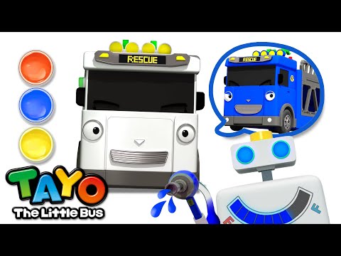 色を学ぶ l にじいろのガソリンスタンド🚗⛽ l 🌈どんな色がすき l ちびっこバス タヨ