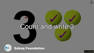 Count and write 3