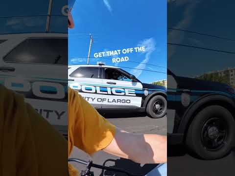 These Cops HATED My Electric Drifting Go kart #shorts #shortvideo #short #drift #florida #funny #gta