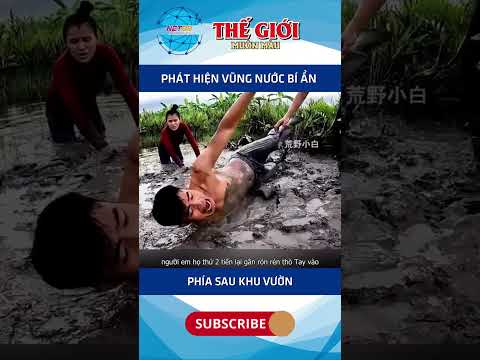 Phát hiện vũng nước bí ẩn phía sau khi vườn