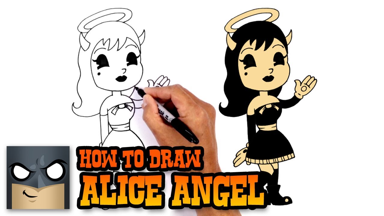 How to Draw Alice Angel - Bendy and the Ink Machine