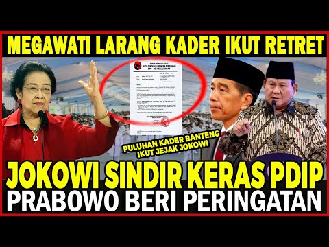 JOKOWI BERI SINDIRAN KERAS KEPADA MEGAWATI! PULUHAN KADER BANTENG TIDAK IKUT PERINTAH MEGAWATI!