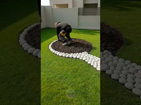 ✨ Beautiful flower bed for your backyard