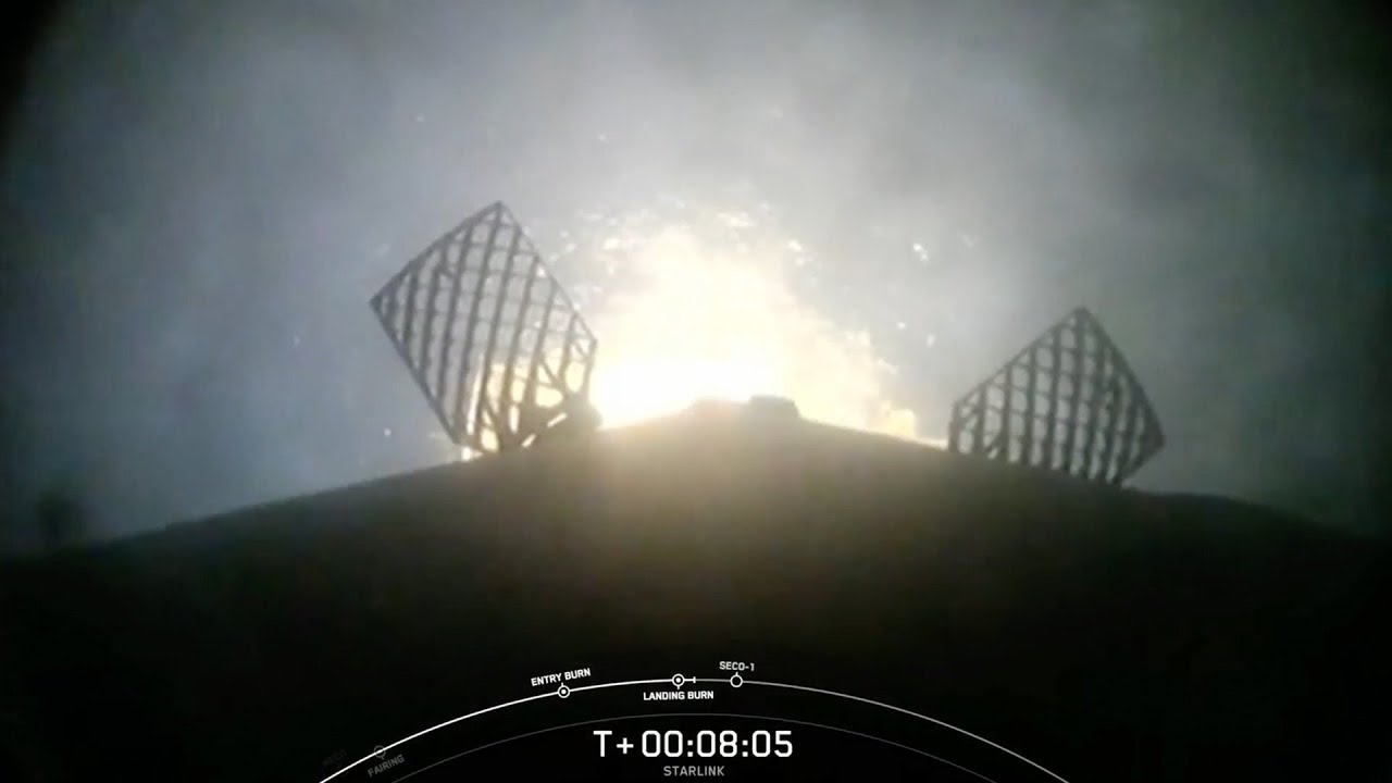 SpaceX launches 21 Starlink satellites – See Max Q to booster landing