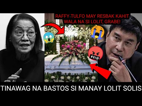 BASTOS! LOLIT SOLIS, RESBAK NI RAFFY TULFO NAG VIRAL, MAY INILANTAD NA! BUONG NANGYARI SA LAMAY! 😱