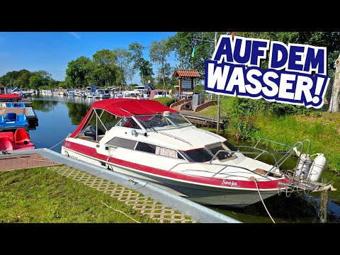 By boat through East Frisia! | Shallow canals - low bridges | Käpt'n Moto | Skibsplast 600VS