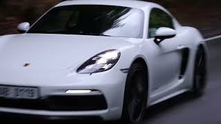 Porsche Cayman GTS - pure sound drifting in hills
