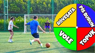 ÇARKI ÇEVİR TOPA VUR | Çiftler Yarışıyor !