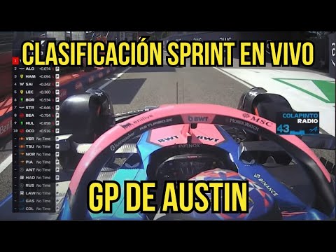 🚨GP de AUSTIN EN VIVO 🔥 corre FRANCO COLAPINTO🏎️ Fórmula 1 - CLASIFICACIÓN SPRINT en vivo