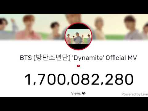 BTS  'Dynamite' M/V live views count