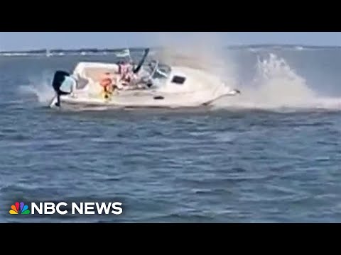 YouTube video thumbnail: Boat and Whale Collision off Jersey Shore Coast