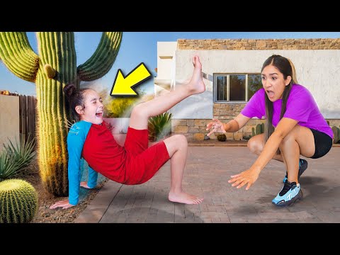 Suri Fell on a CACTUS!! ** Extremely Painful **