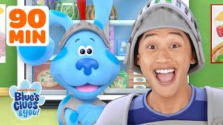 Blue & Josh Learn Healthy Snacktime Habits! 🍌🐾 | 90 Minutes | Blue's Clues & You