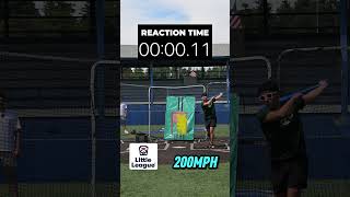 50mph-200mph Little League Reaction Time #60eraguy #mlb #200mph #littleleague