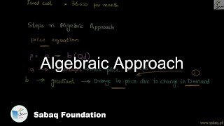 Algebraic Approach