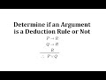 Understanding Deduction Rules through Truth Tables