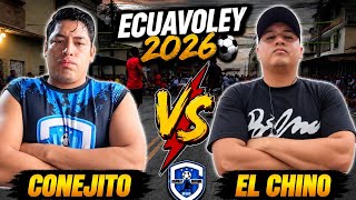 ECUAVOLEY 😱 CONEJITO 🆚 EL CHINO