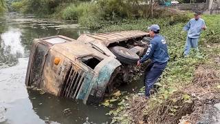 Rescuing Completely DESTROYED TRUCK from RIVER | Will it run? by @RestorationsSkills6886