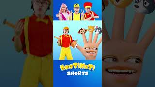Five Finger Family Song | Animal Finger Family With BooTiKaTi Shorts | Nursery Rhymes For Toddlers