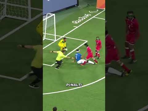 Como os jogadores cegos batem os pênaltis 🤔😨