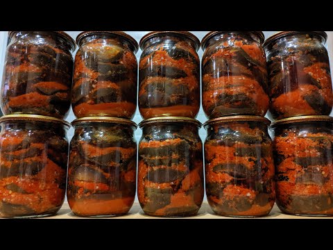 Все обожают эти острые баклажаны с чесноком! Баклажаны по - грузински! Заготовка баклажанов на зиму!