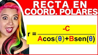 Recta (FORMULA GENERAL EN COORDENADAS POLARES)