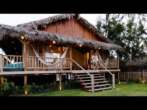 CASA DE PRAIA de MADEIRA || Pé na Areia || Rústica Elegante!