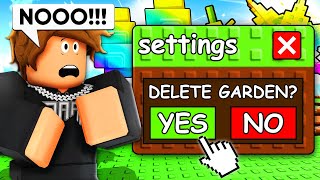 My Friend Was Being TOXIC, So I DELETED His Garden.. (Grow A Garden)
