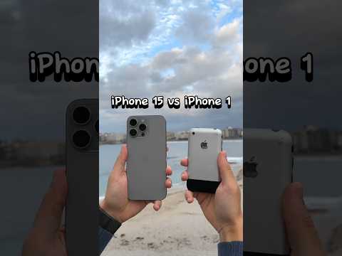 iPhone 15 vs iPhone 1 🆚 Así cambió la cámara del iPhone en 16 años…