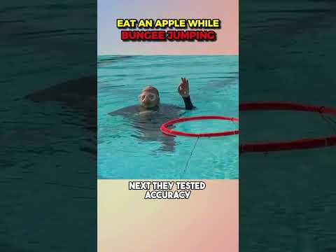 Is It Possible To Eat An Apple While Bungee Jumping? #facts #shorts