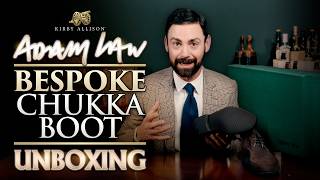 Unboxing My Bespoke Chukka Boots from Adam Law, London's Newest Independent Shoemaker| Kirby Allison
