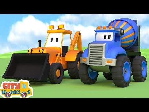 Farm tractor and construction vehicle plant and harvest fruit&vegetable —Tractor, harvester.