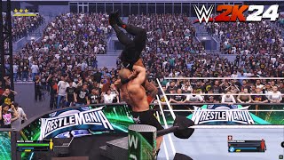 Battle of the Beasts in WWE 2K24 - Brock Lesnar vs Roman Reigns