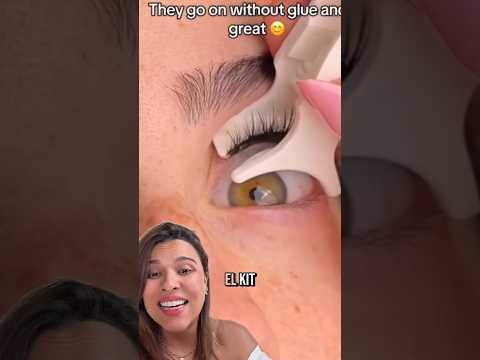 ¡Pestañas magnéticas en segundos y sin pegamento!👁️✨ #pestañas #lashes #fyp #tendencias