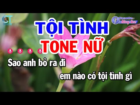Karaoke Tội Tình Tone Nữ Fm | Nhạc Sống Beat Mới Nhất || Karaoke Đồng Sen