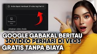 Cara Menghasilkan 30Video Perhari Di Google Veo 3 Secara Gratis!! 