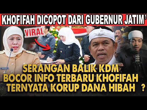 KANG DEDI MULYADI BERHASIL BONGKAR KHOFIFAH KORUPSI DANA HIBAH? KDM BUAT WARGA JATIM KAGUM
