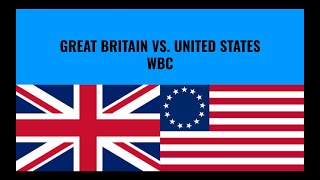 WBC Great Britain Vs. USA Live Play by Play Announcement