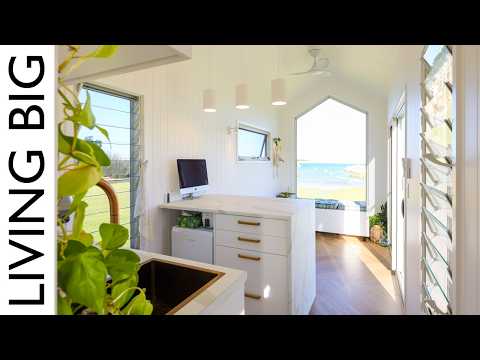 Solo Mom's Stunning Luxury, Minimalist Tiny Home