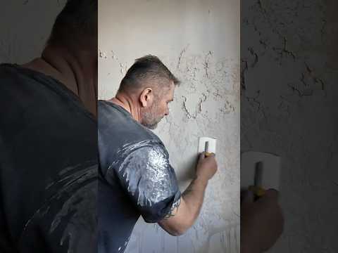 Декоративная штукатурка, карта мира, своими руками легко!