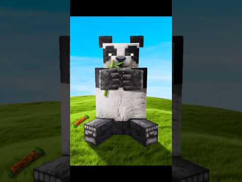 Panda 🐼✨️ #realistic #minecraft