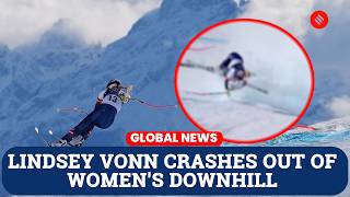 Lindsey Vonn Crashes Out as Johnson Takes Downhill; Klaebo Wins Skiathlon Gold