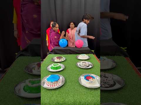 Pop balloon cakes challenge #shorts