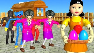 Scary Teacher 3D vs Squid Game 2 Neighbor with Ice Scream 4 Nick and Tani Coffin Dance Compilation