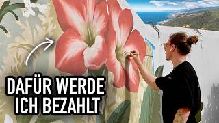 Ich werde fürs Malen bezahlt - Auftrag auf Teneriffa
