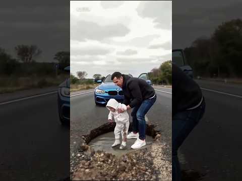 German dog and man save baby