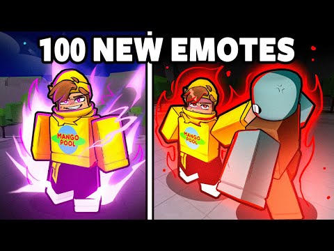 They Added 100 More NEW EMOTES To The Strongest Battlegrounds