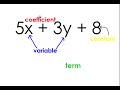 Understanding Algebraic Expressions
