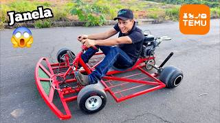 KART feito com JANELA e acessórios da temu